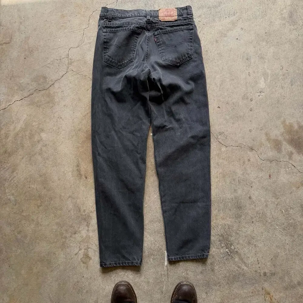 Vintage 90s USA Made Jeans  Levi's 550 Black Denim Jeans Men's 34x34